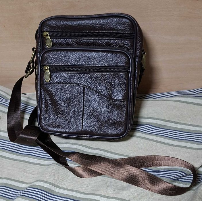 Мъжка чанта кафява