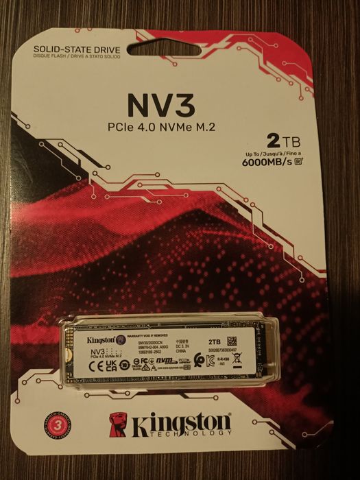 Ssd Kingston 2 tb  M2 nv3 Nou sigilat