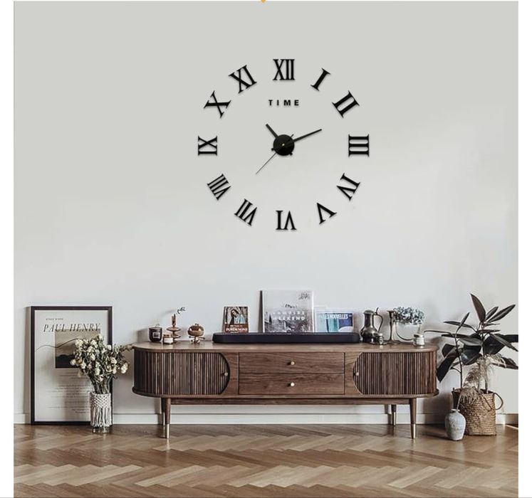 Ceas cu cifre romane pentru perete DIY