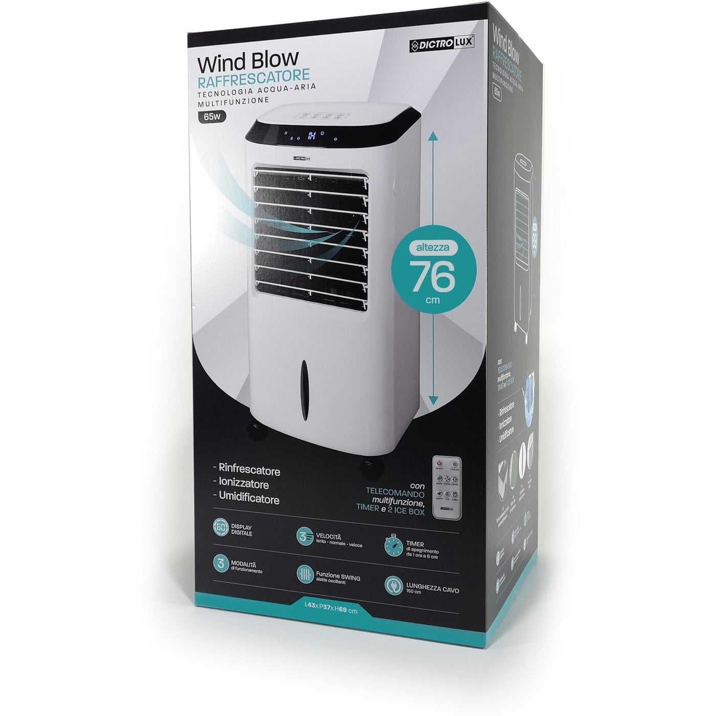 Мултифункционален охладител 3 в 1 windblow 65 watt