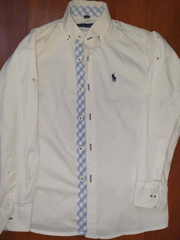 Vand camasa alba originala baieti 7/8 ani Polo Ralph Lauren