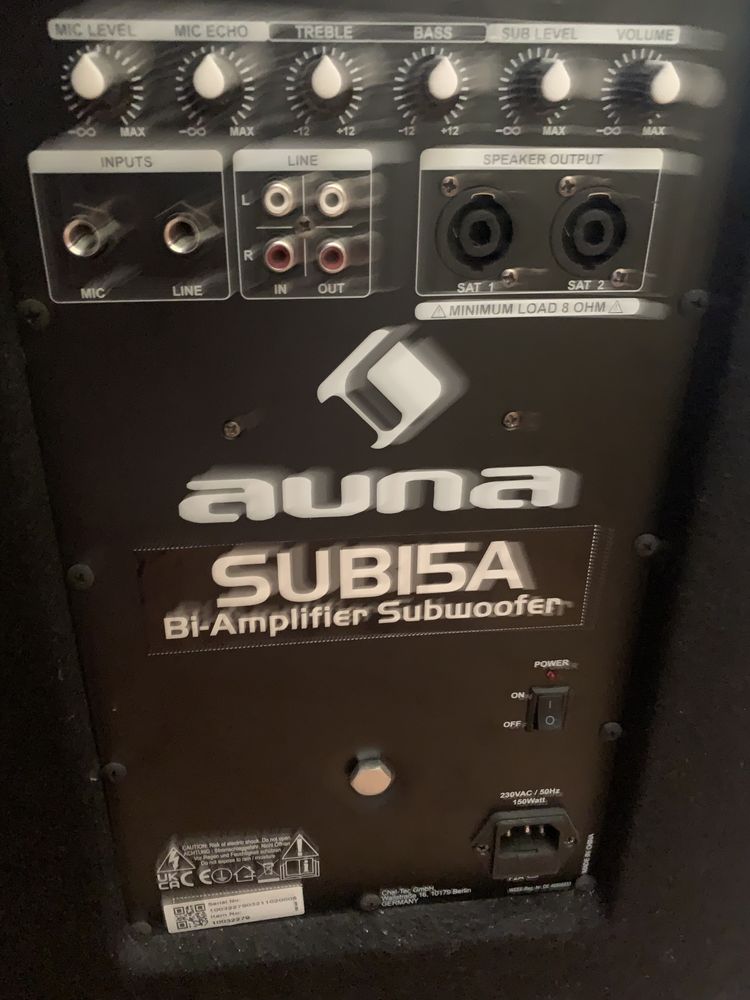 Subwoofer Auna 300W Rms