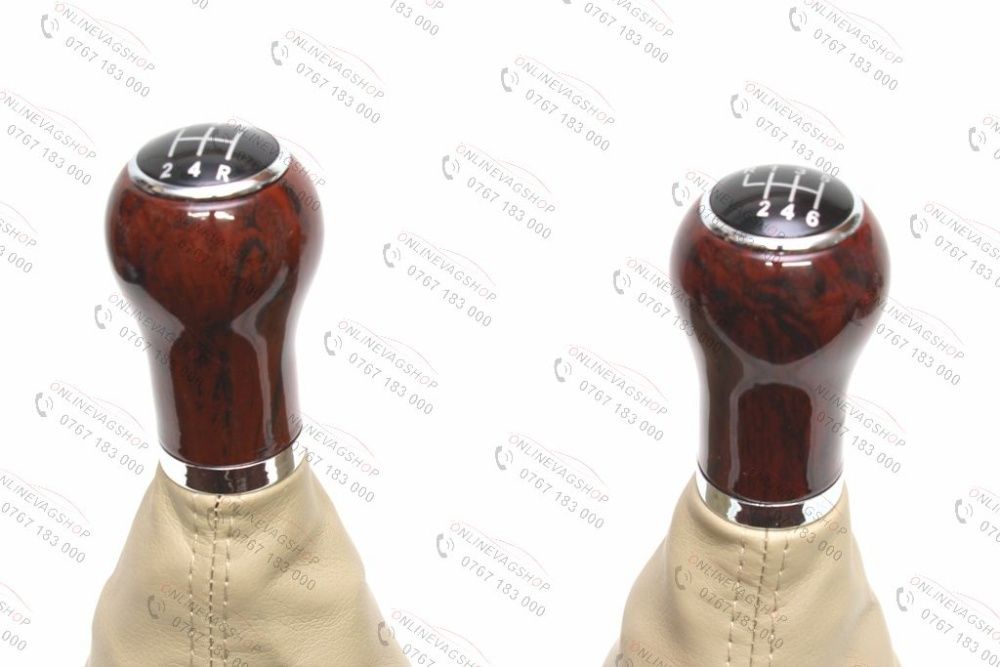 Manson negru/crem nuca schimbator Mahon pt VW Passat 3BG in 5/6 viteze