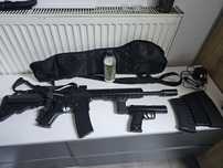 Airsoft M4 + pistol cu arc