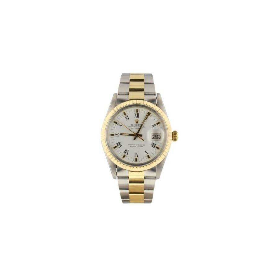 Ceas Rolex Oyster Perpetual Date 34 Two Tone Vintage Ref 15053