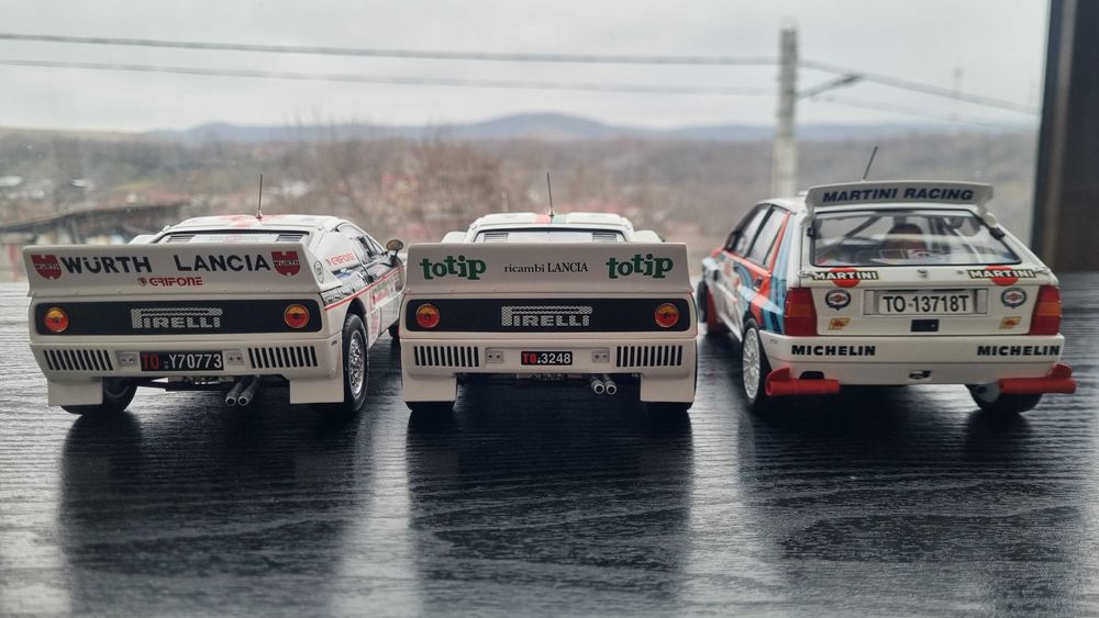 Machete auto 1:18 Kyosho - Lancia 037 + Delta Integrale