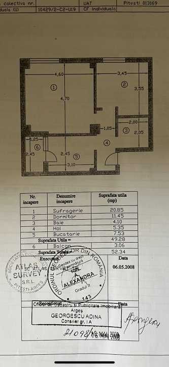 Apartament 2 camere, bloc din 2008, Gavana 3