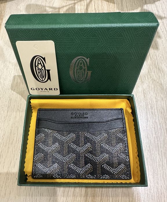 ПРОМОЦИЯ! Goyard черен Cardholder Чисто Нов