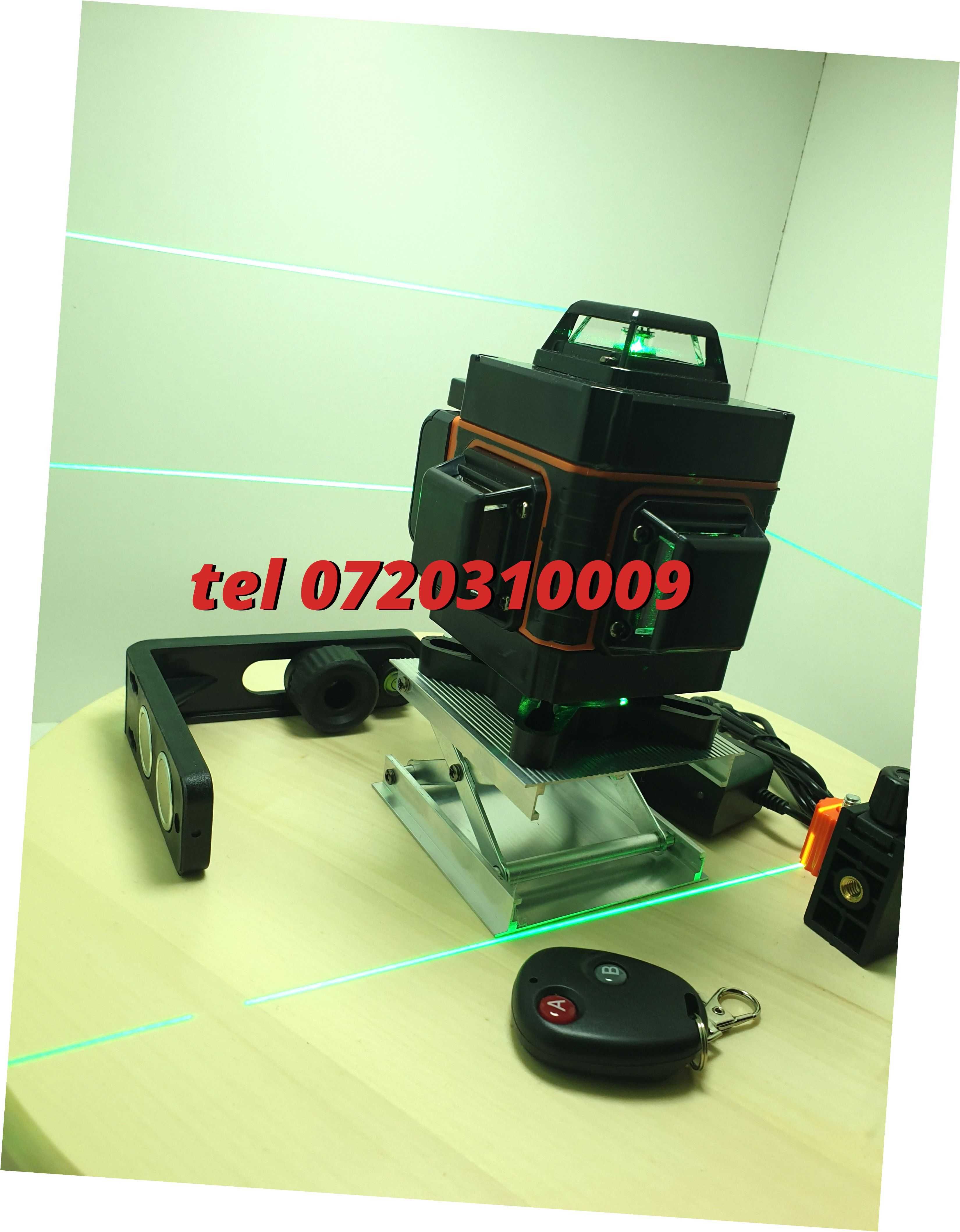New  Nivela Laser Verde 16 Linii 4d Profesionala