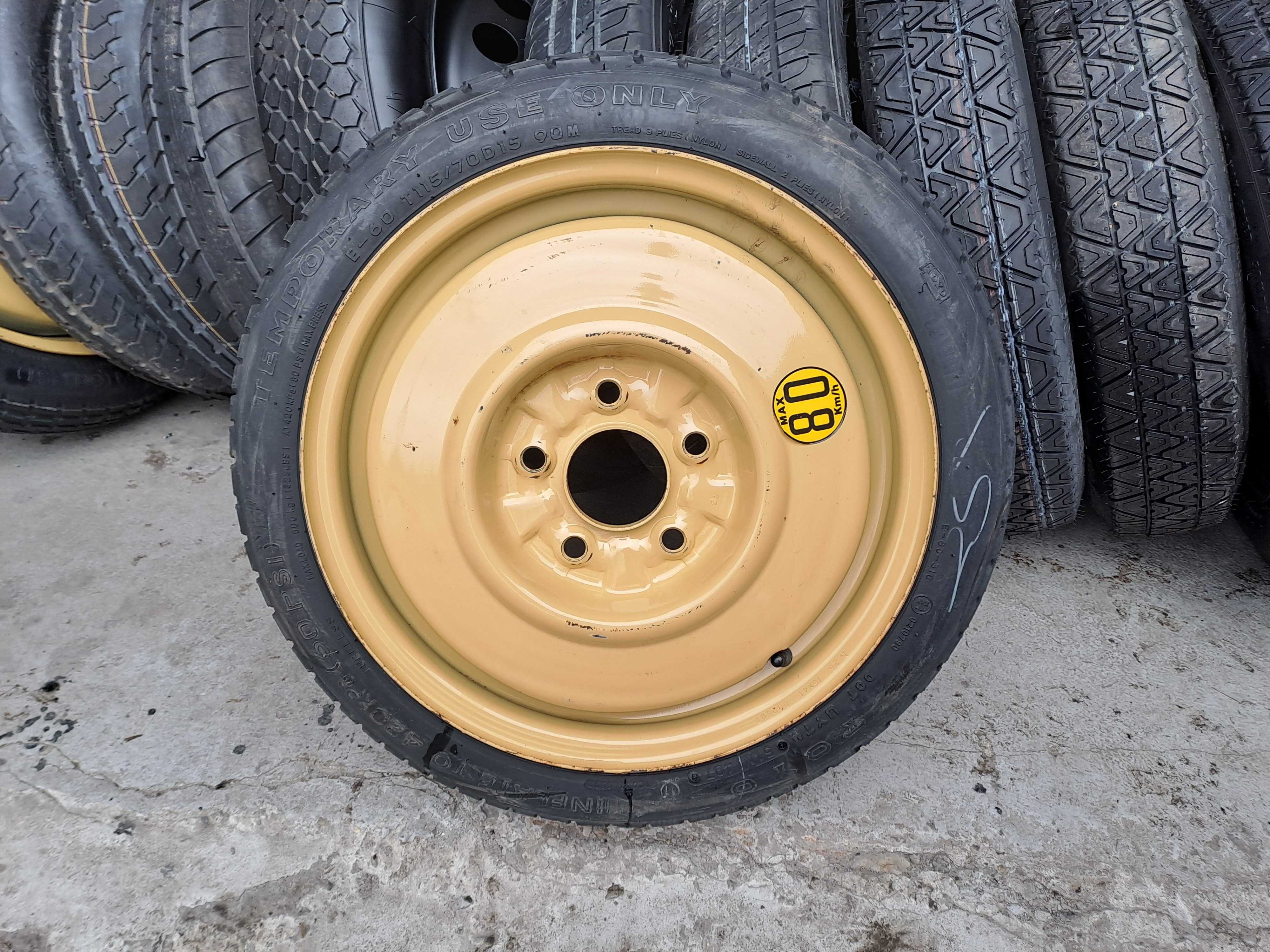 Roata rezerva Slim Mazda 2 3 Kia Hyundai Honda 115 70 R15 D15 5x114.3