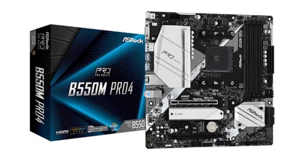 Материнская плата ASRock B550M PRO4 и процессор amd ryzen 5 5600