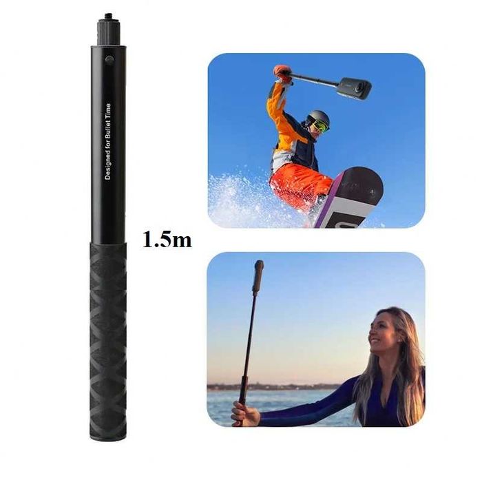 Invisible Selfie Stick invizibil Insta360 X2 X3 X4 X5 GoPro Max - 1.5m