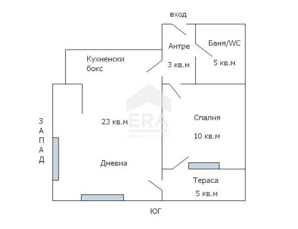 Двустаен южен апартамент за продажба, с морска панорама, в новопострое