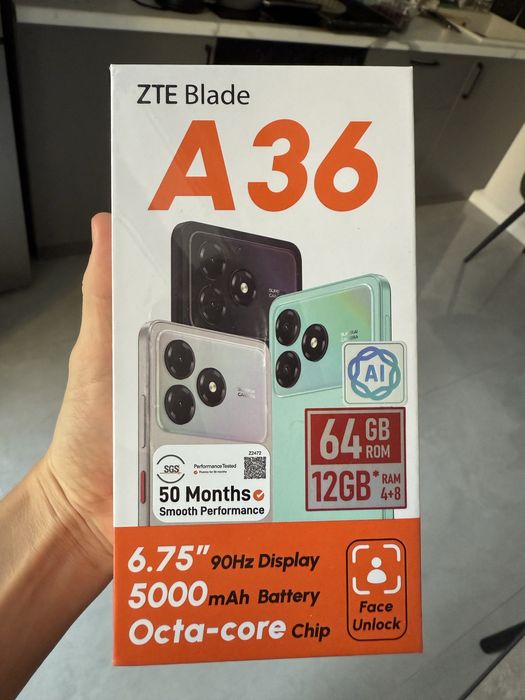 Новый ZTE Blade A36 64GB (2 сим карты)