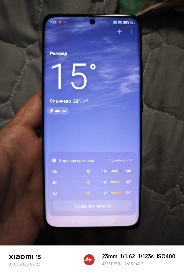 Xiaomi 12.  8ram/256gb