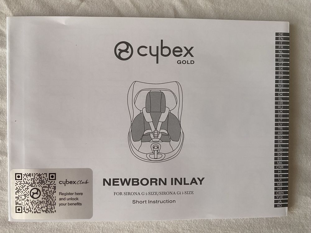 Подложка за новородено за стол за кола Cybex