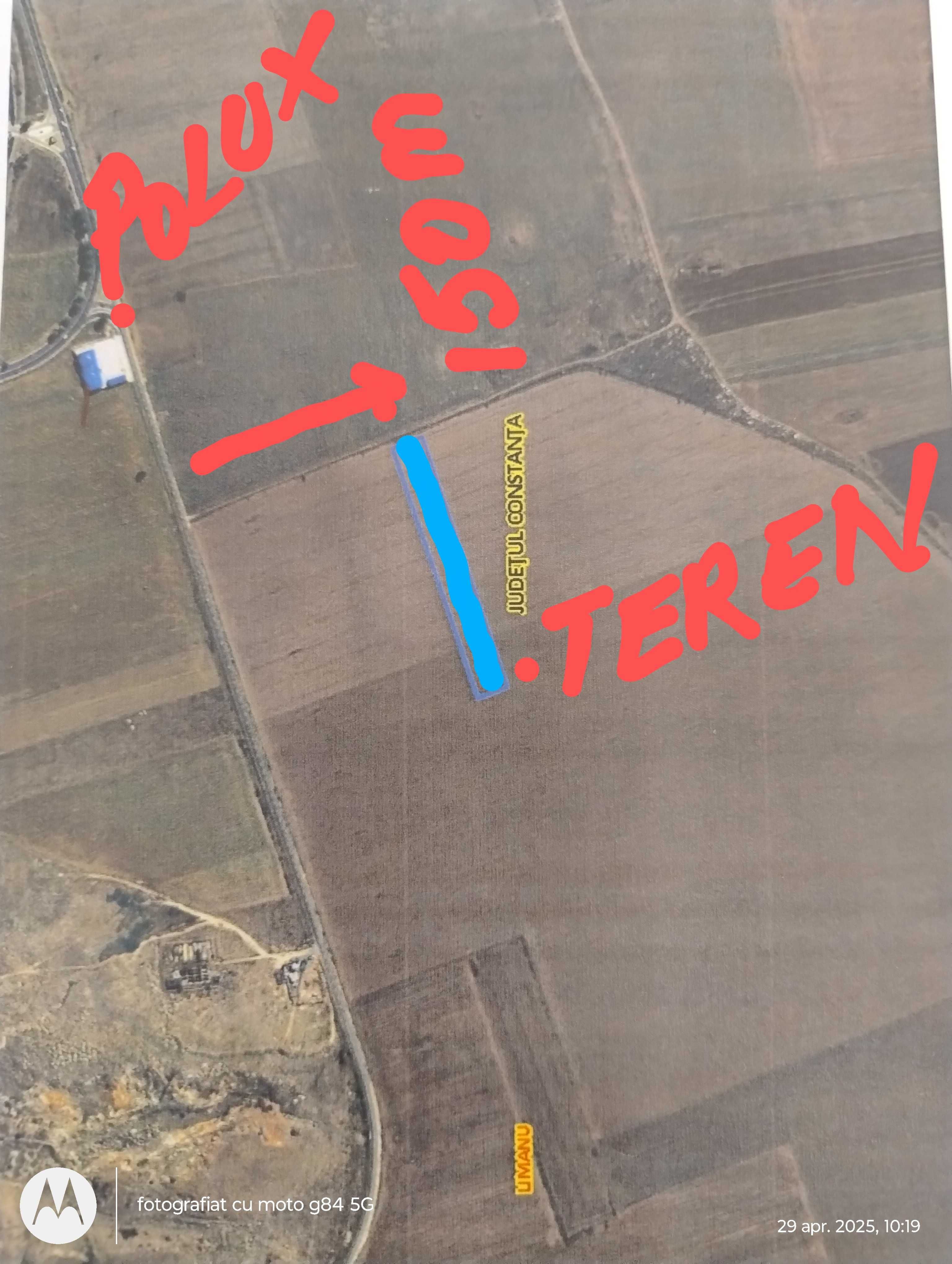 De vanzare 1Ha teren la 1,5km de Mare, Limanu-Mangalia- Jud. Constanta