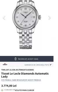 Tissot Le Locle Diamonds Automatic Lady