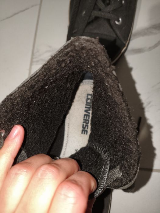 Converse ghete îmblănite,piele întoarsă, 41