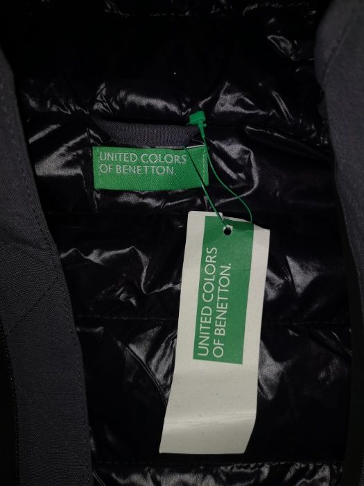 Geaca captusita cu puf gasca United Colors of Benetton NOU L/XL