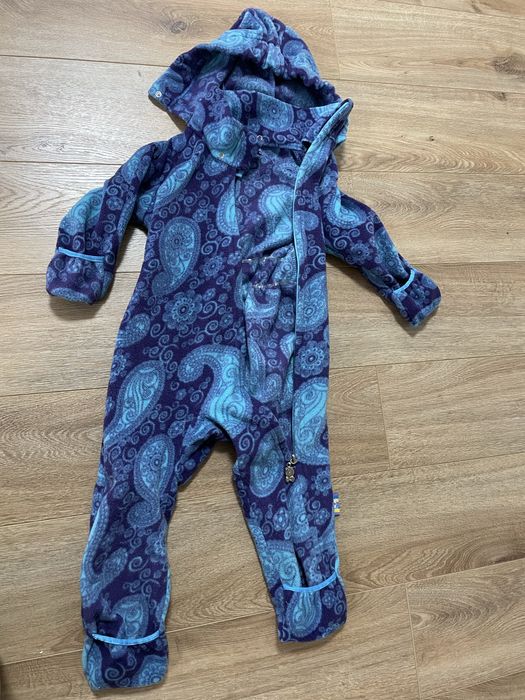 Поларен бебешки гащеризон, 9-12м