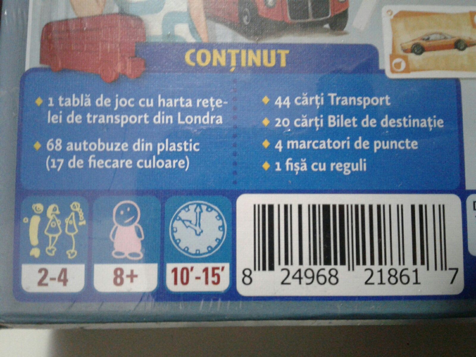 Ticket to Ride - Londra Days of Wonder - joc de societate compact, nou