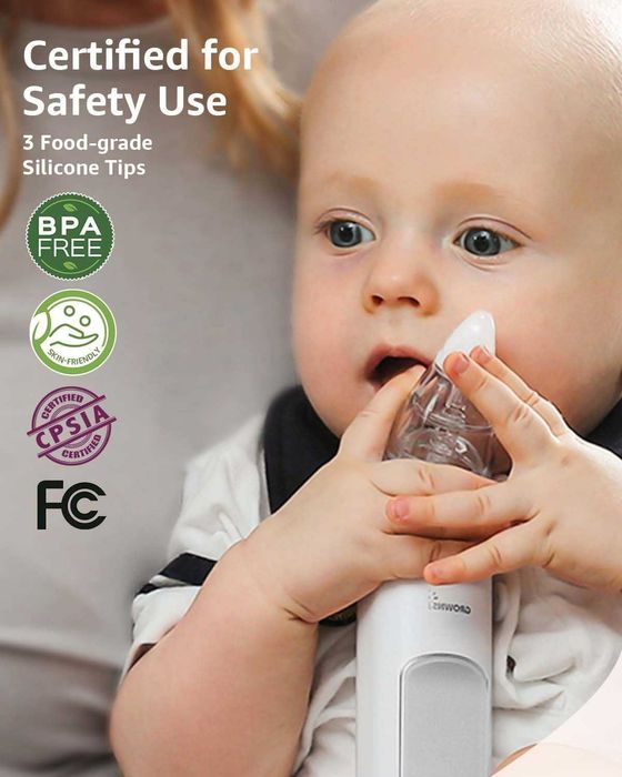 GROWNSY Бебешки електрически назален аспиратор с музика и  светлина