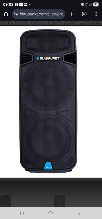 Boxa bluetooth blaupunkt pa25 1900w
