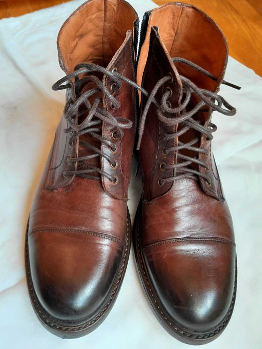 Ghete elegante, italiene, de piele, marimea 42, purtate 4 zile.