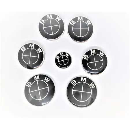 Set 4 Embleme Emblema Logo BMW Jante 56/60/68mm Diferite modele/culori
