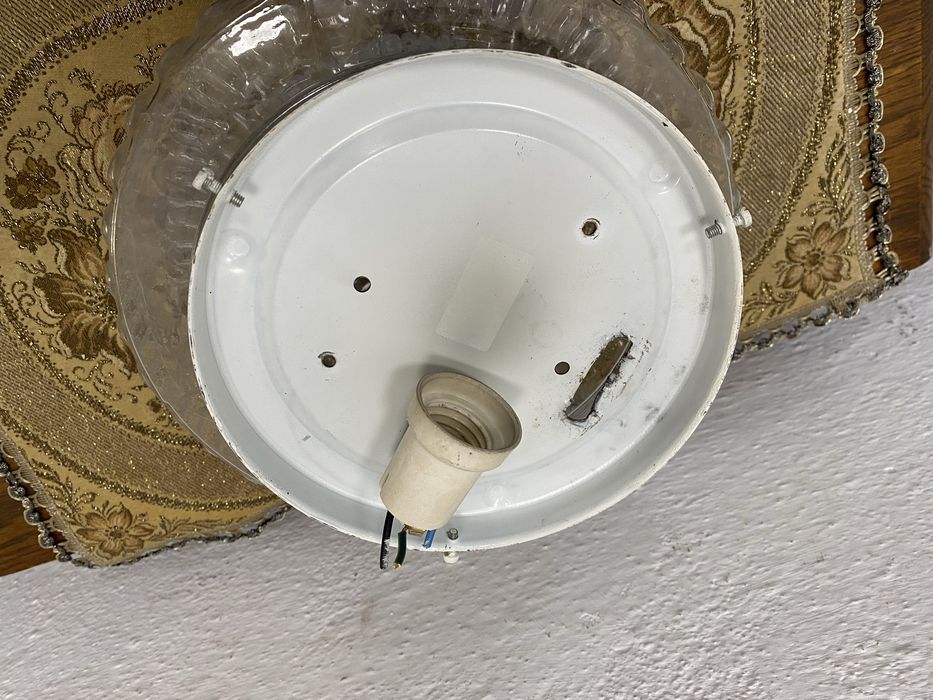 Немска лампа с кристален плафон