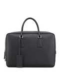 Geanta Prada Saffiano briefcase,black leather,produs original.