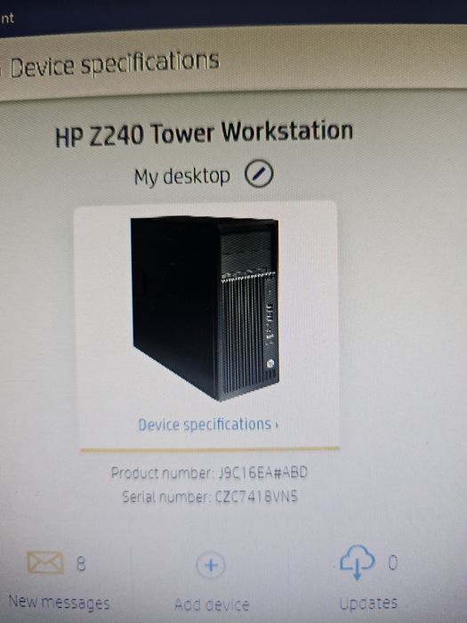 Calculator Desktop Hp Z240 I7