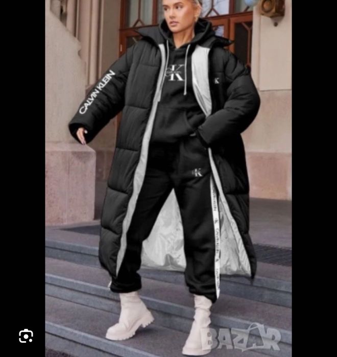 Дълго дамско яке Calvin Klein