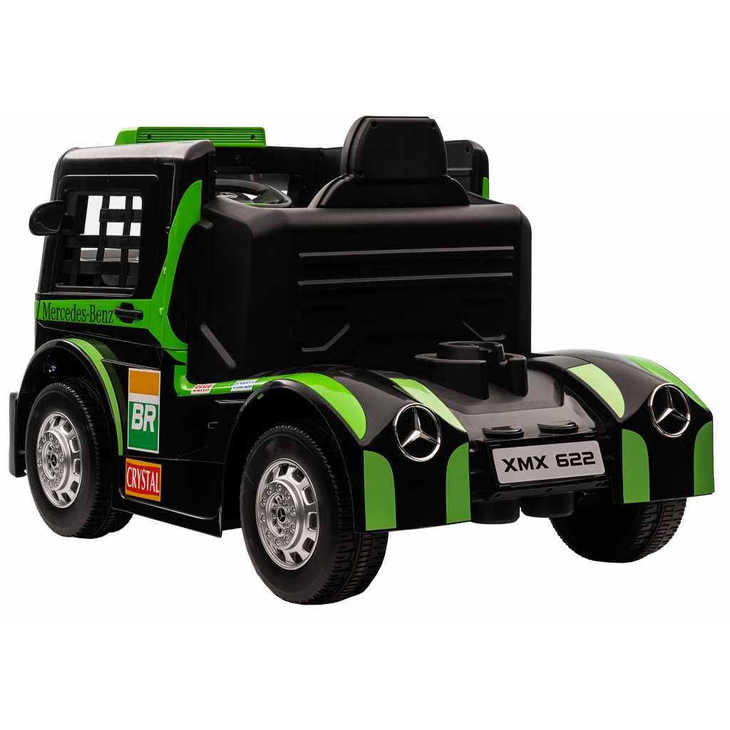 Camion Electric Copii 1-6 Ani Mercedes Axor Roti Moi Scaun Piele Verde