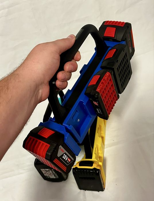 Geanta / Suport acumulatori 8  Milwaukee Dewalt Bosch Makita