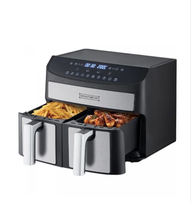 Въздушен фритюрник Royalty Line с 2 камери – 8 л