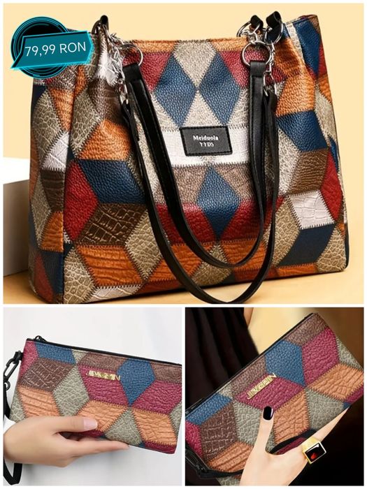 Set geanta dama si portmoneu noi sigilate