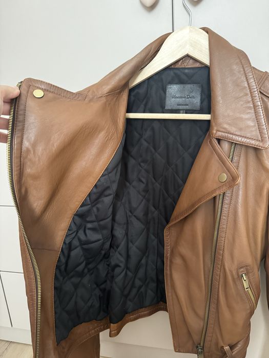 Jacheta din Piele Massimo Dutti