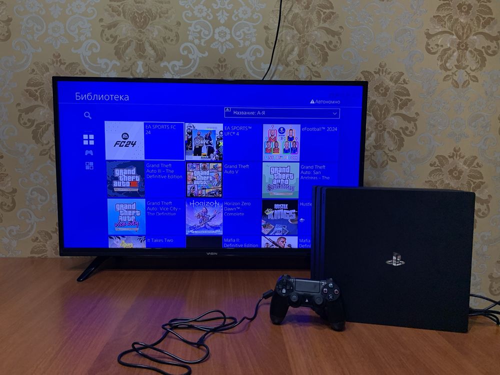 playstation 4 pro с играми 1tb