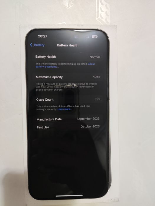 Iphone 15ProMax Natural Titanium 256GB