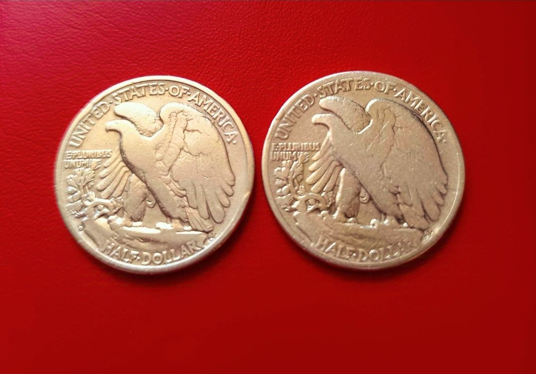 Half Dollar-USA-1935г-D-1941г.Сребро!Промо цена!