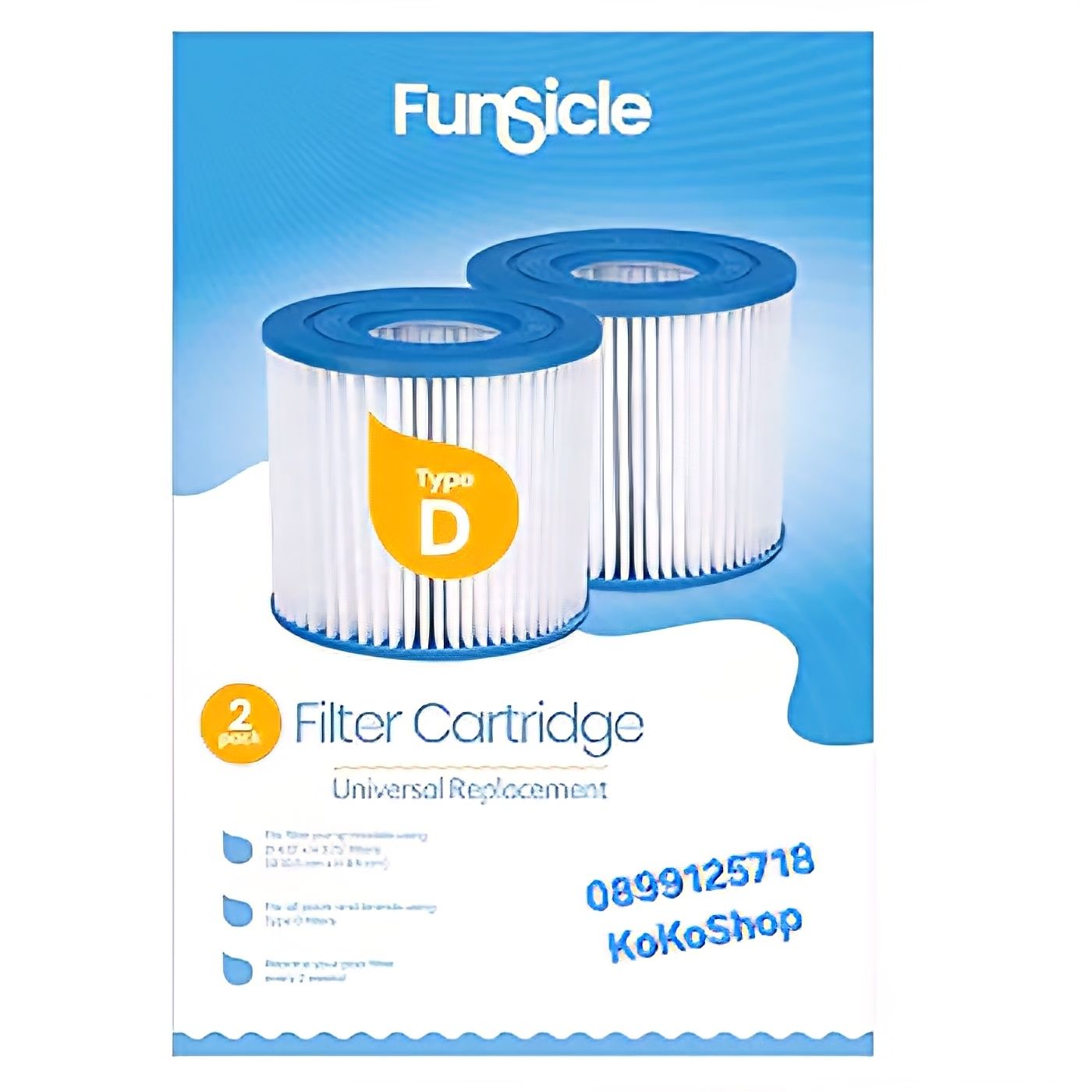 Филтър тип D за басейн Funsicle/филтър D