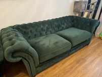 Canapea London Chesterfield, 3 locuri extensibila, mobila Dalin