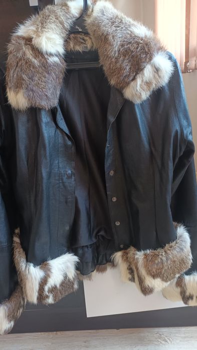 Кожено яке с размер