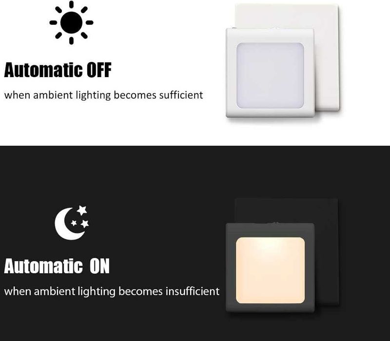 Димируема нощна лампа Emotionlite, LED нощни лампи за в контакт