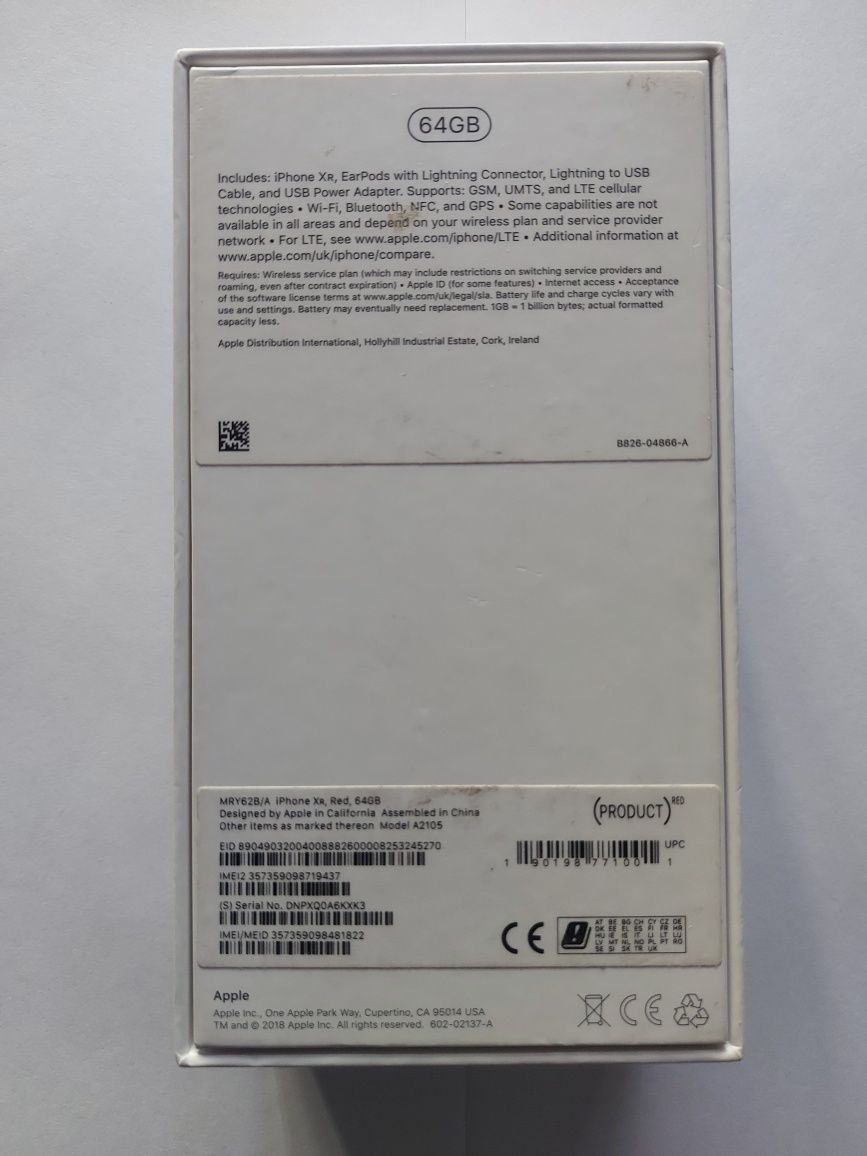 Apple iPhone XR - 64GB / 80% / Red