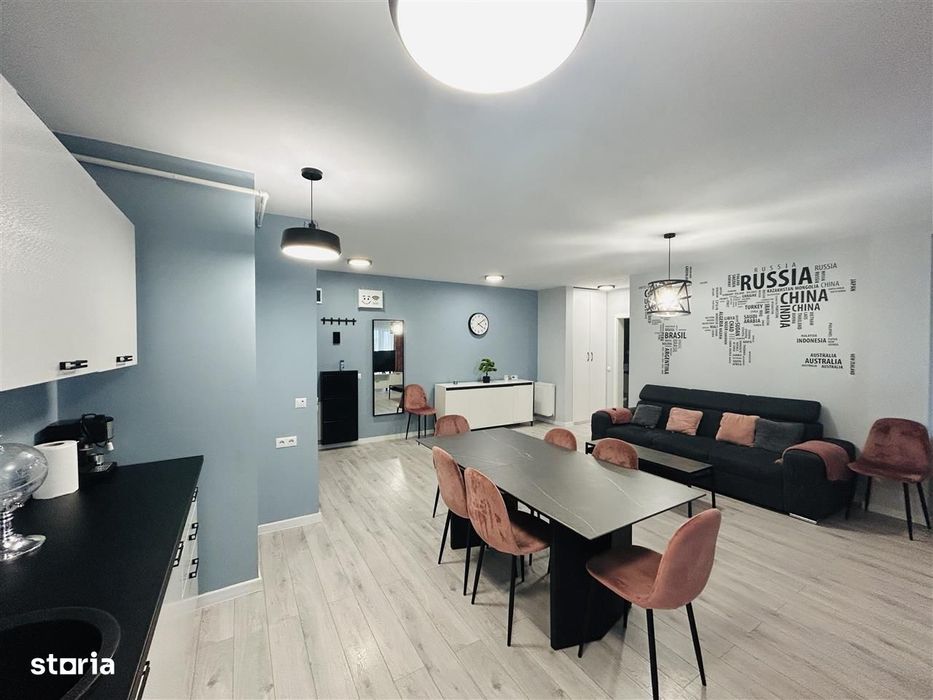 Ap cu 3 camere, balcon - mobilat modern - PET Friendly