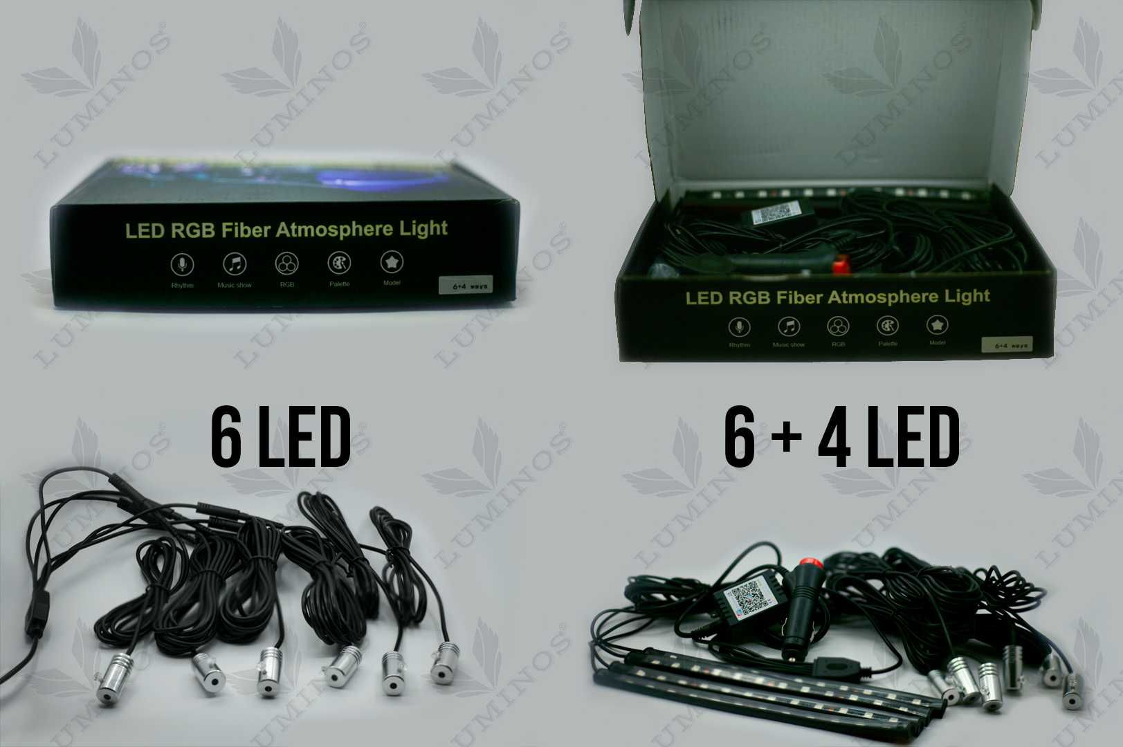 Интериорна ЛЕД LED лента , 8М OПТИЧНО амбиентно осветление с Bluetooth