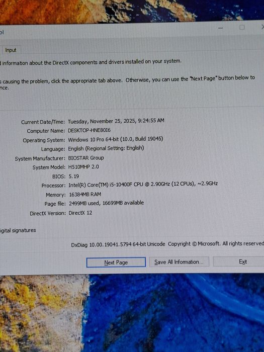 Calculator cu i5 gen 10, 16g. Ram video 4 gb dedicat